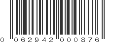 UPC 062942000876