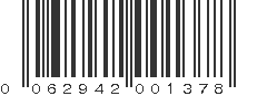 UPC 062942001378