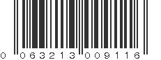 UPC 063213009116
