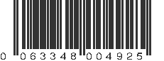 UPC 063348004925