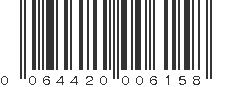 UPC 064420006158