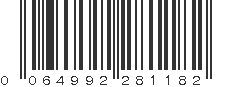 UPC 064992281182