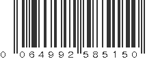 UPC 064992585150