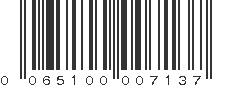 UPC 065100007137