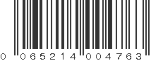 UPC 065214004763