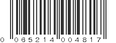 UPC 065214004817