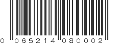 UPC 065214080002