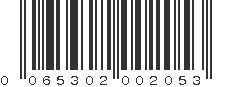 UPC 065302002053