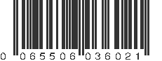 UPC 065506036021