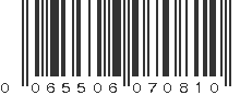 UPC 065506070810