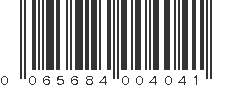 UPC 065684004041