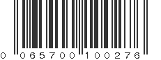 UPC 065700100276