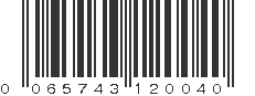 UPC 065743120040