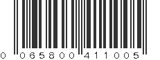 UPC 065800411005