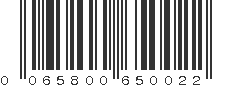 UPC 065800650022