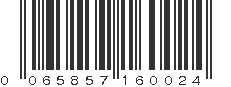 UPC 065857160024