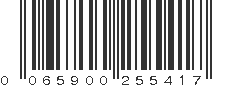 UPC 065900255417