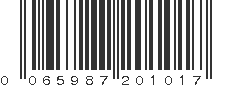 UPC 065987201017