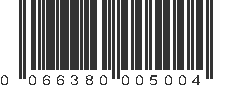 UPC 066380005004