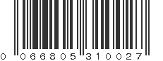 UPC 066805310027