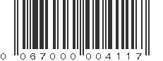 UPC 067000004117