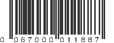 UPC 067000011887