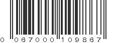 UPC 067000109867