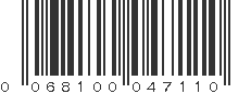 UPC 068100047110