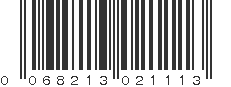 UPC 068213021113