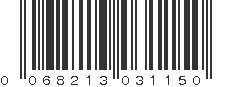 UPC 068213031150