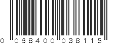 UPC 068400038115