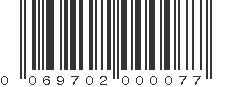 UPC 069702000077