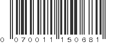 UPC 070011150681