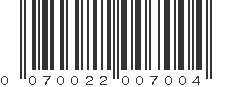 UPC 070022007004