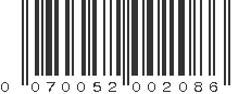 UPC 070052002086