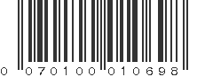 UPC 070100010698