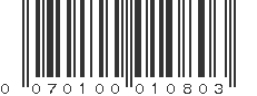 UPC 070100010803