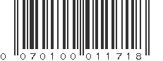 UPC 070100011718