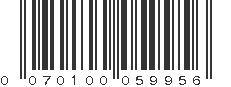 UPC 070100059956