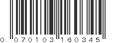 UPC 070103160345