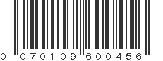 UPC 070109600456