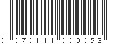 UPC 070111000053