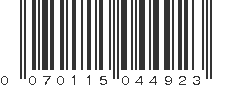 UPC 070115044923