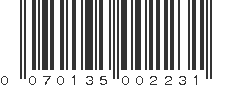 UPC 070135002231