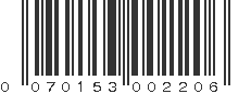 UPC 070153002206