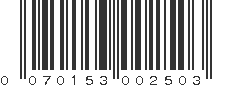 UPC 070153002503