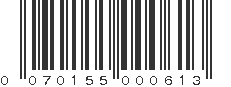 UPC 070155000613