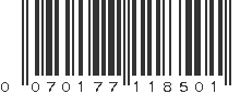 UPC 070177118501