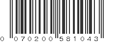 UPC 070200581043