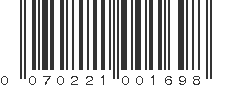 UPC 070221001698